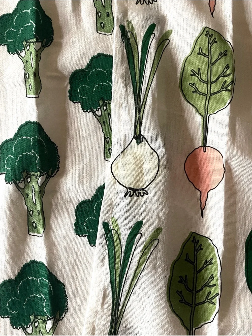 Ikea Torvfly Kitchen Towels 3pk Veggie Print 16x12 Dish Drying Set NWOT